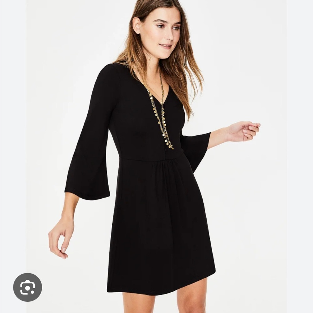 Boden‎ Black Scarlett Jersey Tunic Dress B3